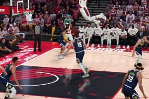 这操作有点离谱了网友2K模拟杨瀚森各种逆天暴扣打爆约基奇